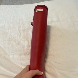 Red Tall Hunter Boots Size 8